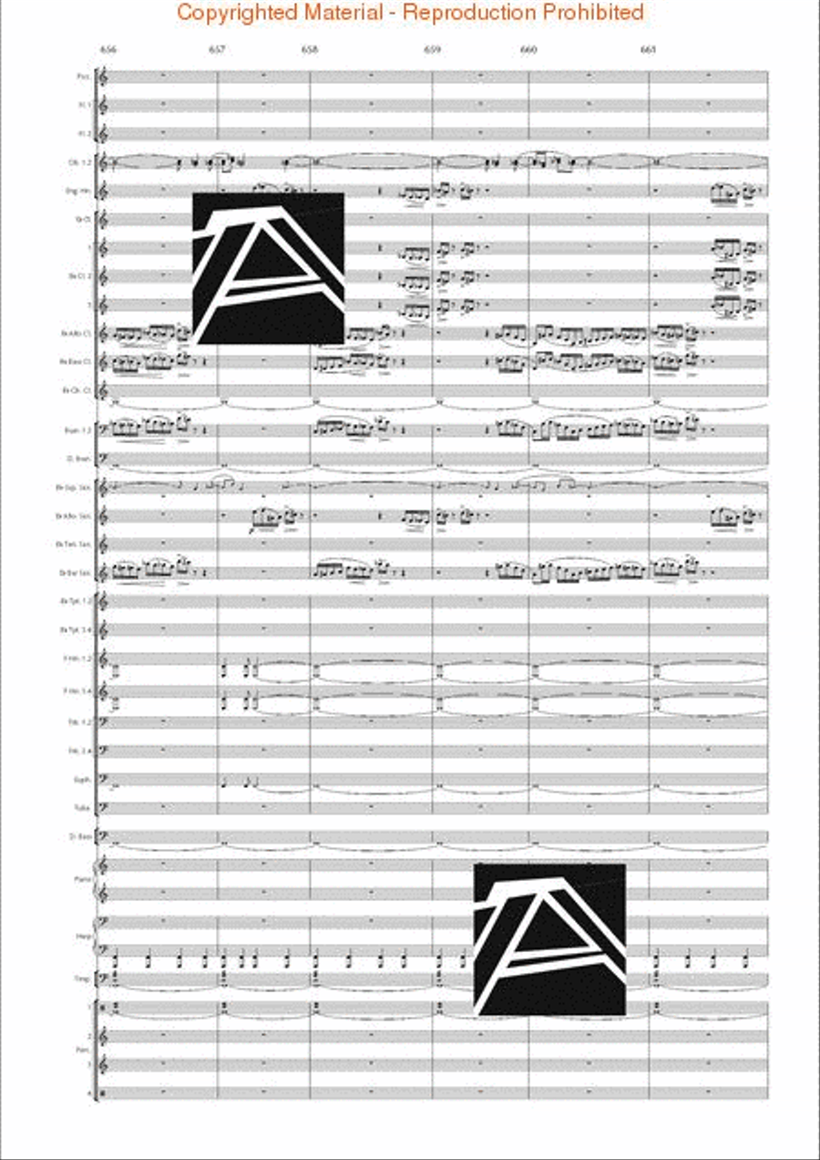 Lord of the Rings, The (Symphony No. 1) - Journey in the Dark - Mvt. IV Concert Band scores gallery preview page 92