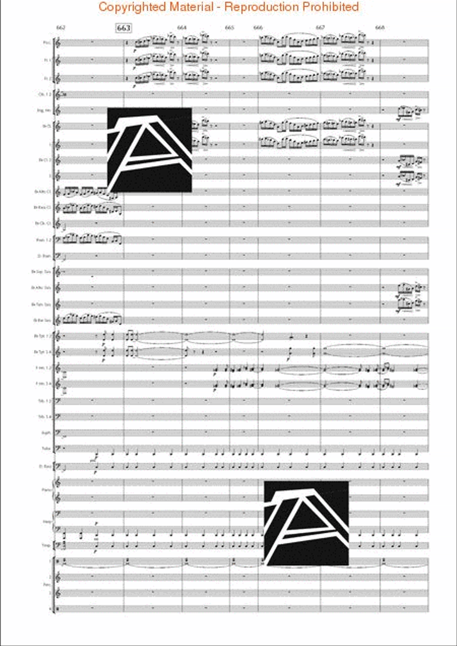 Lord of the Rings, The (Symphony No. 1) - Journey in the Dark - Mvt. IV Concert Band scores gallery preview page 93
