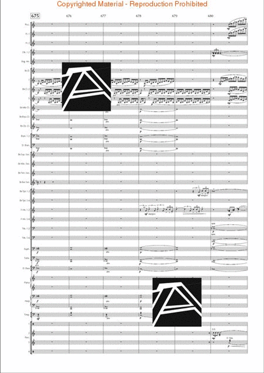 Lord of the Rings, The (Symphony No. 1) - Journey in the Dark - Mvt. IV Concert Band scores gallery preview page 95
