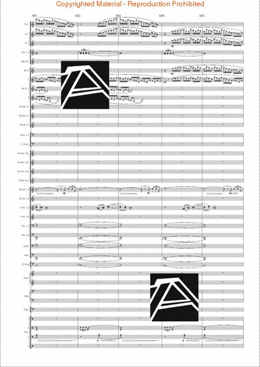 Lord of the Rings, The (Symphony No. 1) - Journey in the Dark - Mvt. IV Concert Band scores gallery preview page 96