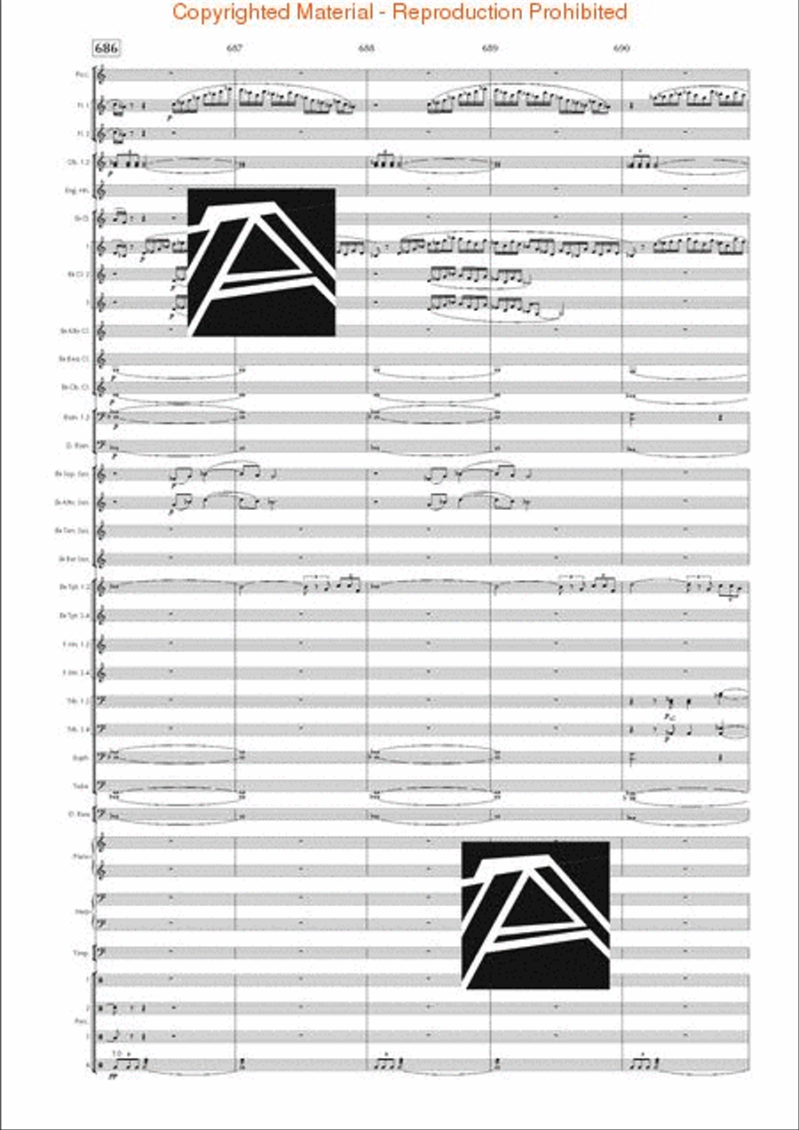 Lord of the Rings, The (Symphony No. 1) - Journey in the Dark - Mvt. IV Concert Band scores gallery preview page 97