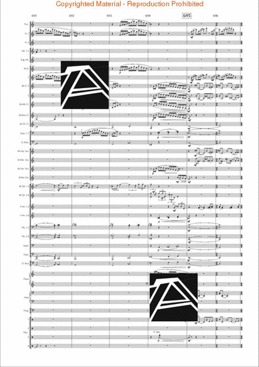 Lord of the Rings, The (Symphony No. 1) - Journey in the Dark - Mvt. IV Concert Band scores gallery preview page 98