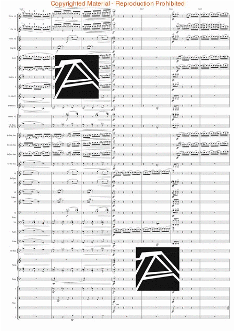 Jazz Suite No. 2 – Complete Edition (all 6 mvts.) Concert Band scores gallery preview page 46