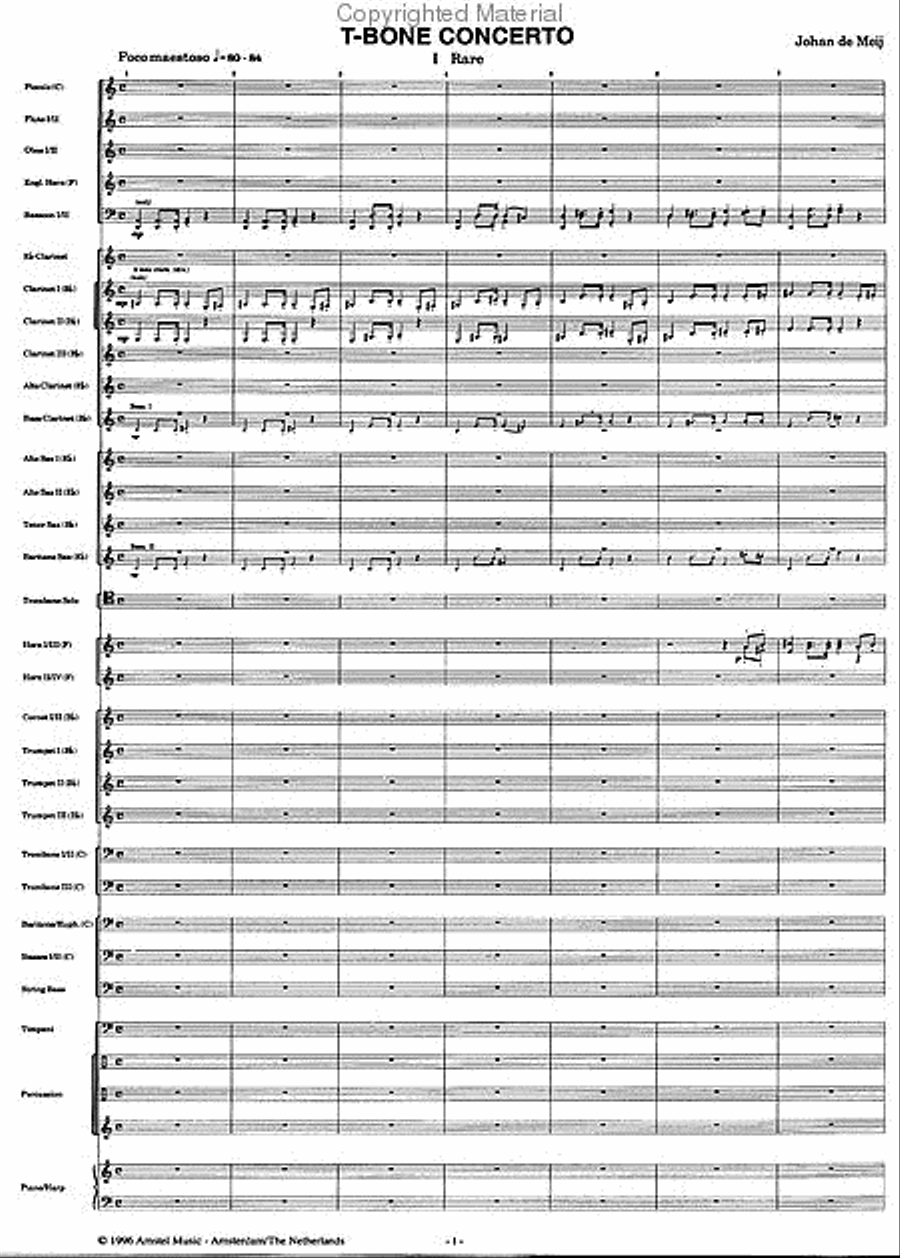 T-Bone Concerto Concert Band scores gallery preview page 2