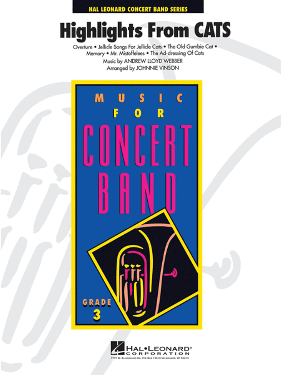 Cats, Highlights from Concert Band scores gallery preview page 1
