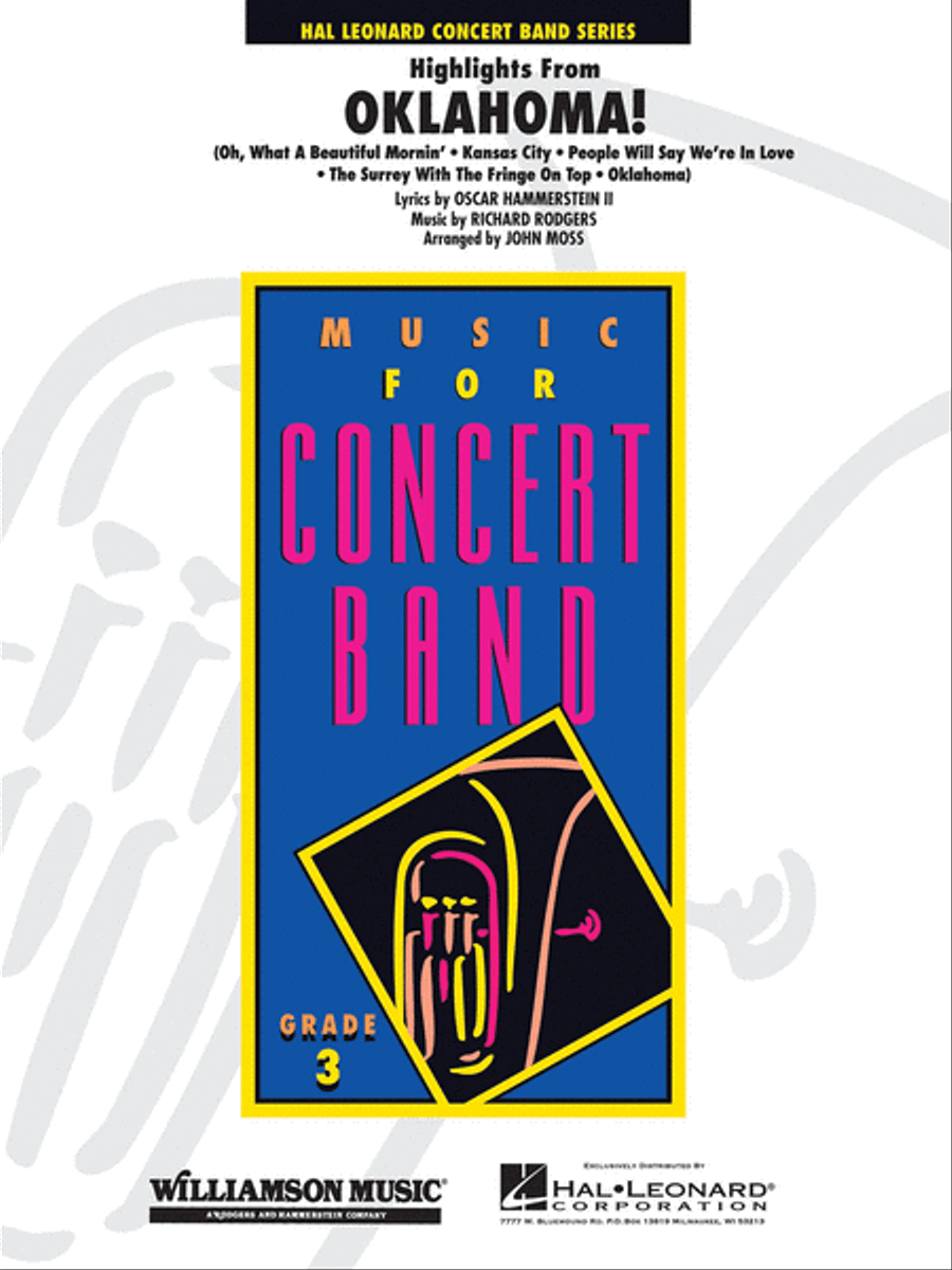 Oklahoma!, Highlights From Concert Band scores gallery preview page 1