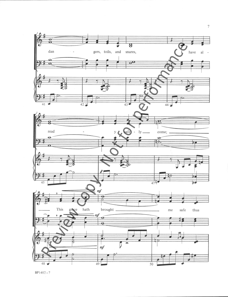 Grace - SATB Grace - SATB 4-Part scores gallery preview page 6