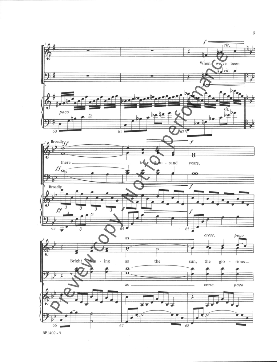 Grace - SATB Grace - SATB 4-Part scores gallery preview page 8
