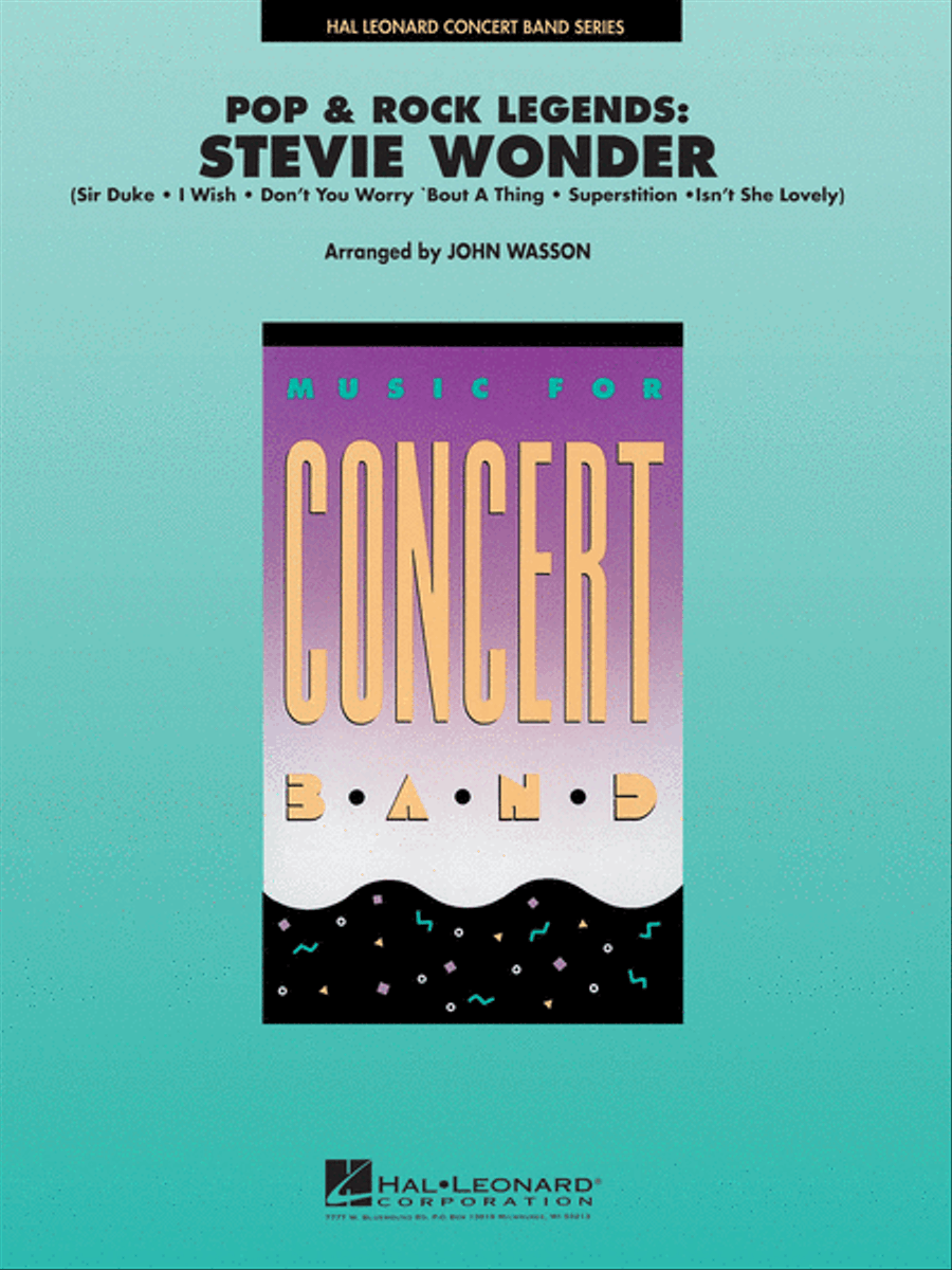 Pop and Rock Legends: Stevie Wonder Concert Band scores gallery preview page 1