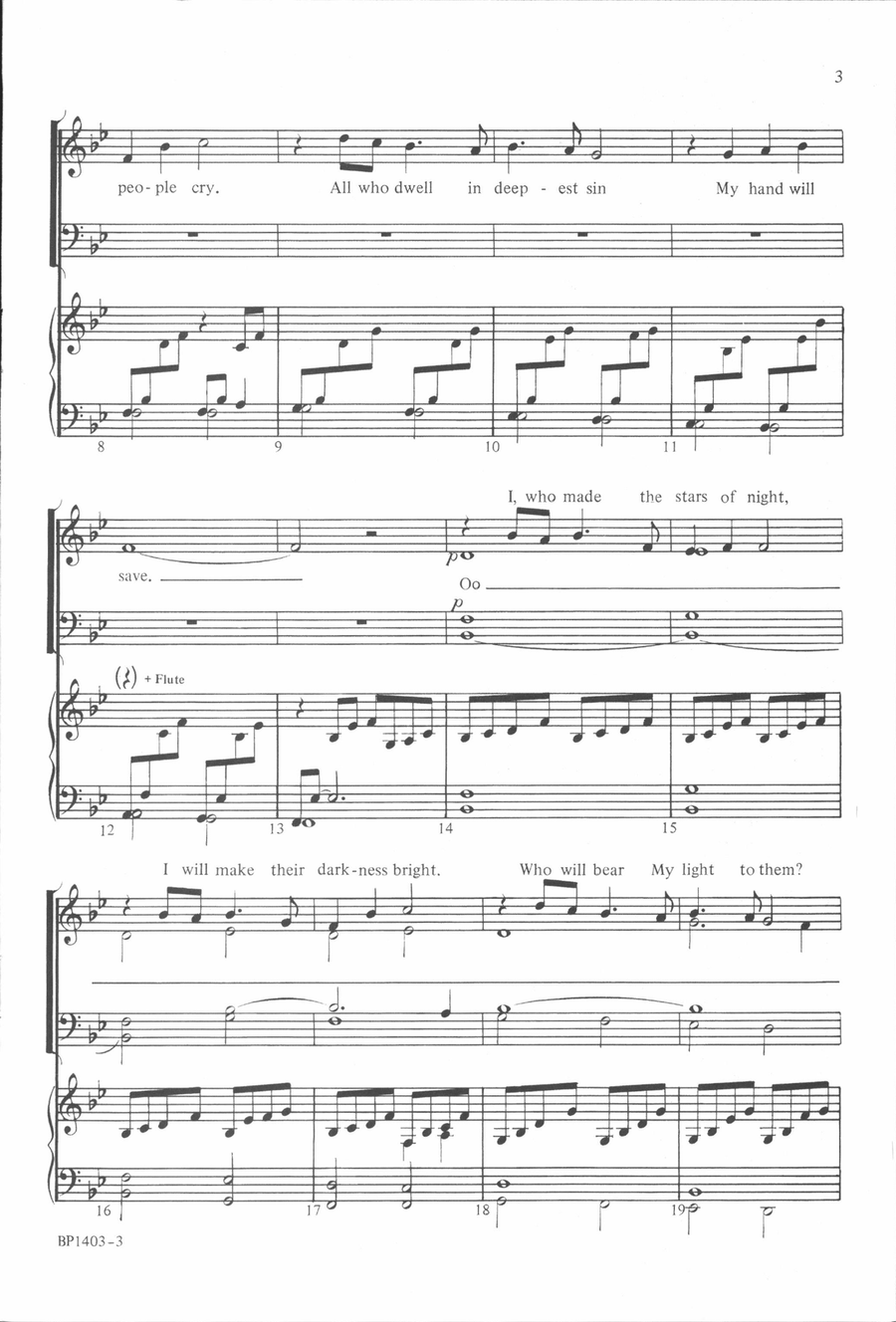 Here I Am, Lord Here I Am, Lord 4-Part scores gallery preview page 3