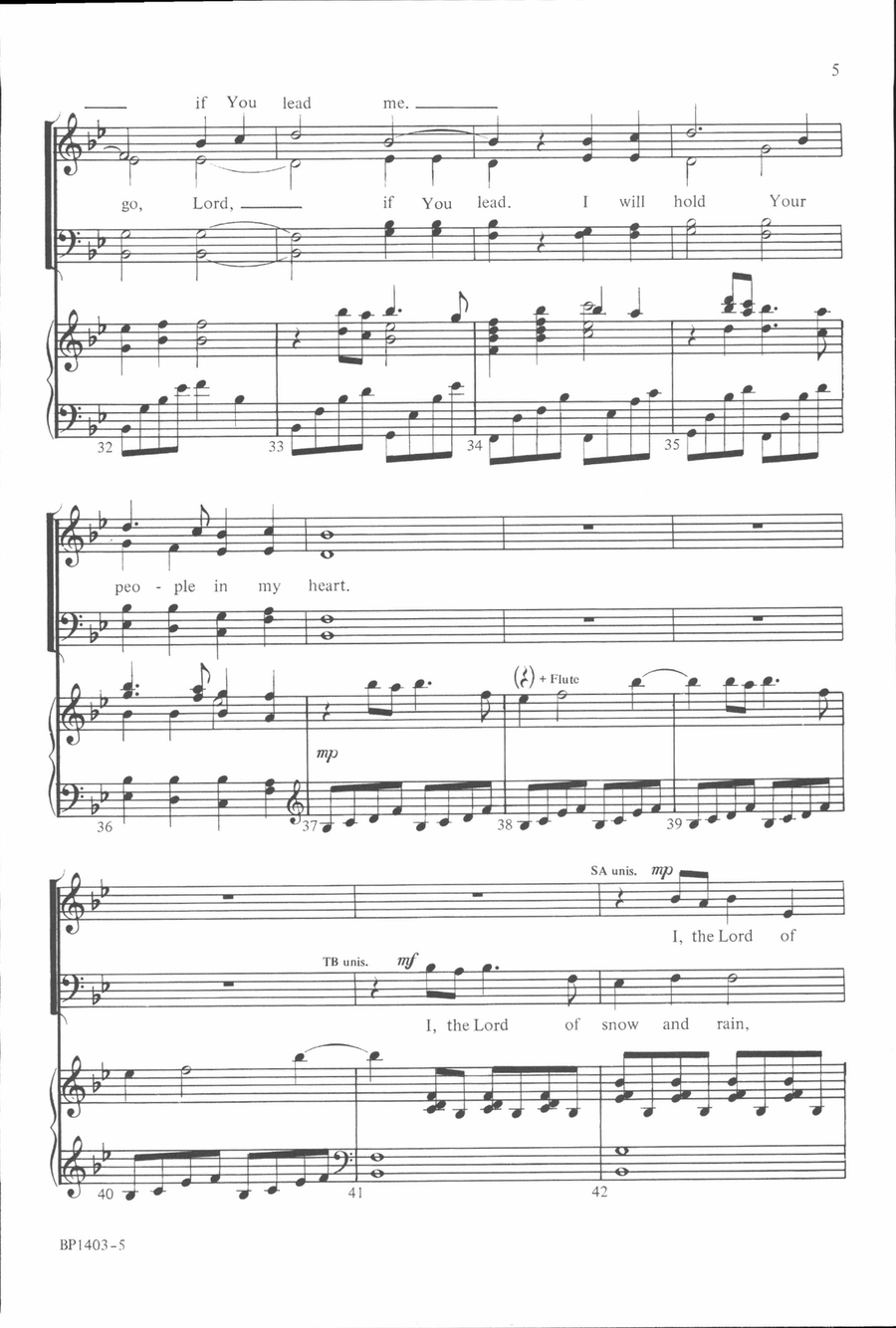 Here I Am, Lord Here I Am, Lord 4-Part scores gallery preview page 5