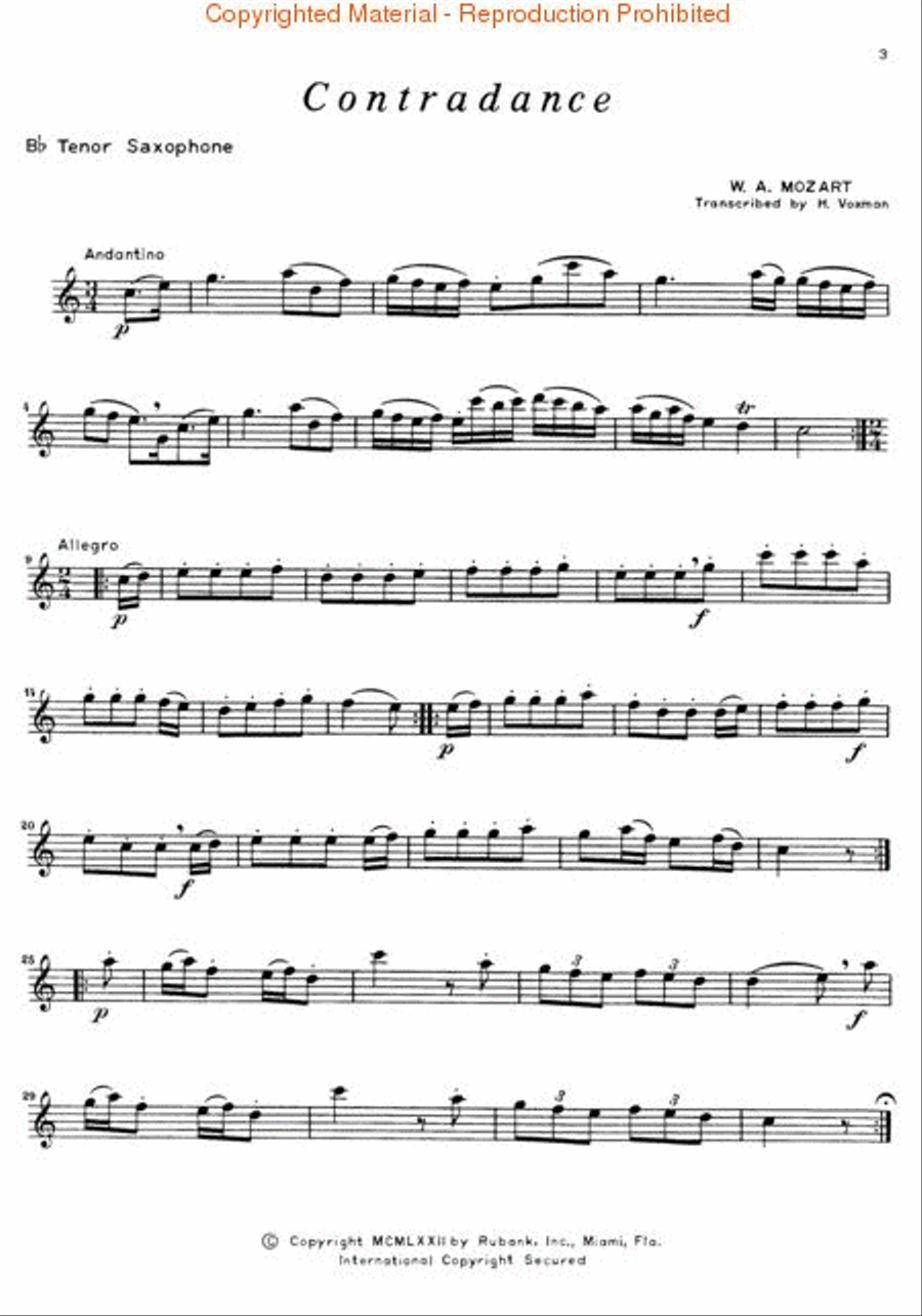 Concert and Contest Collection for Bb Tenor Saxophone