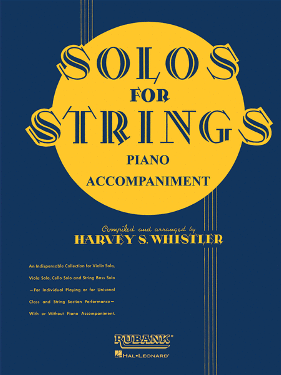 Solos For Strings - Piano Accompaniment Voice scores gallery preview page 1