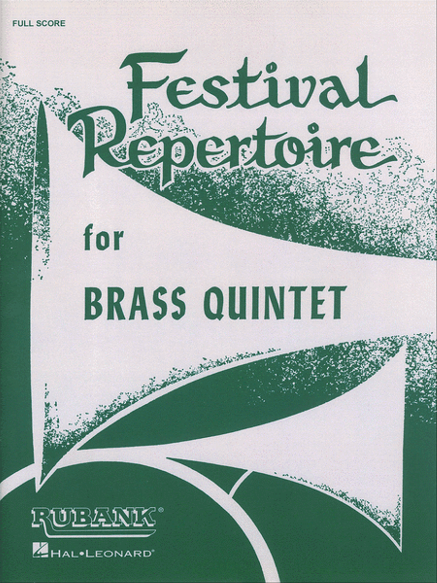 Festival Repertoire for Brass Quintet Brass Quintet scores gallery preview page 1
