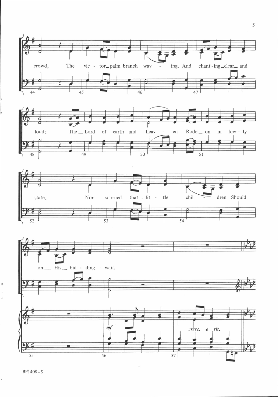Hosanna to the King! - Larson 4-Part scores gallery preview page 5