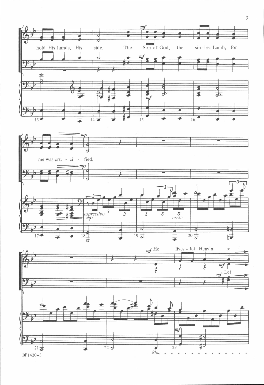 Behold the Lamb of God Behold the Lamb of God 4-Part scores gallery preview page 3