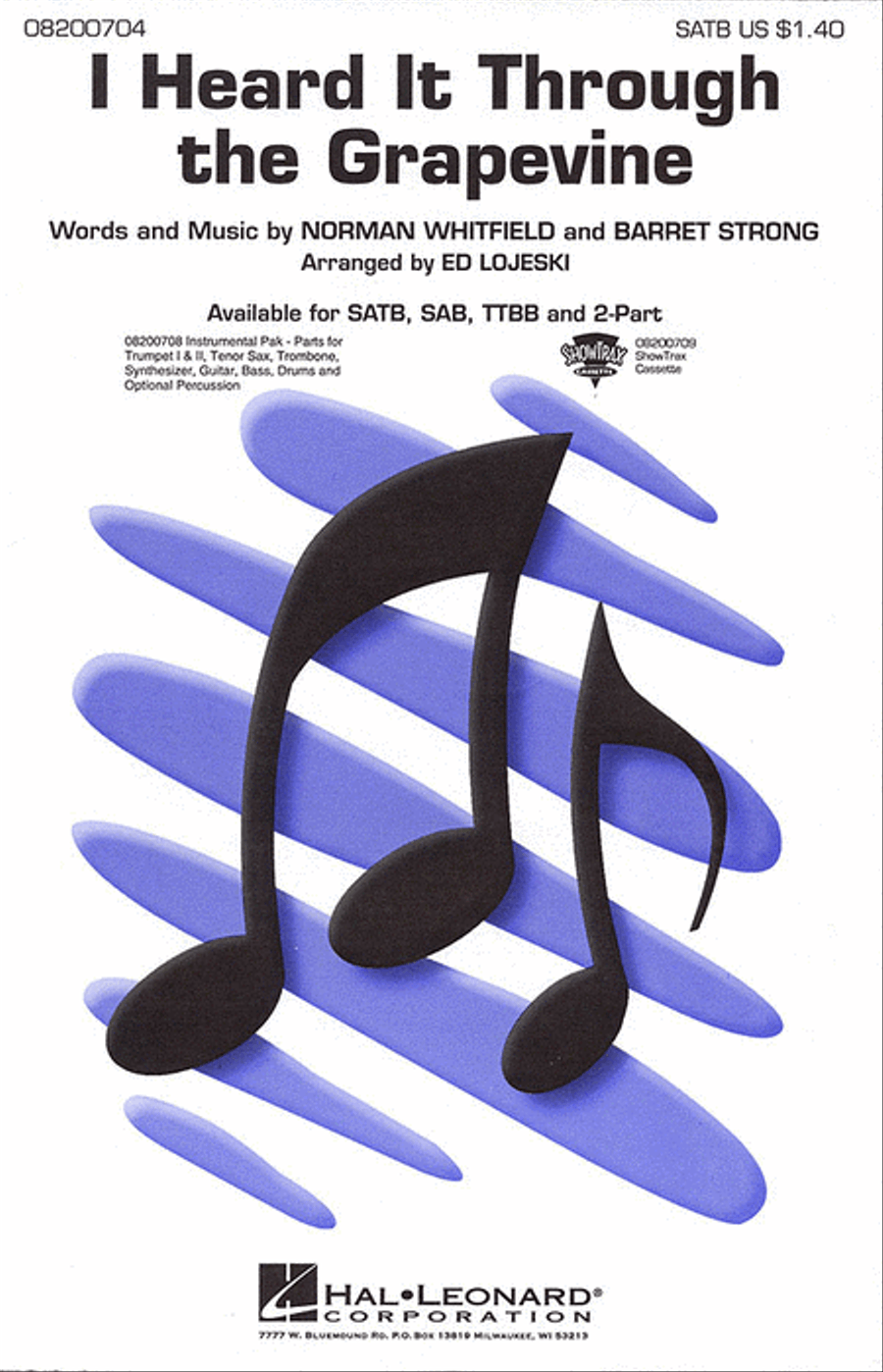 I Heard It Through the Grapevine 4-Part scores gallery preview page 1