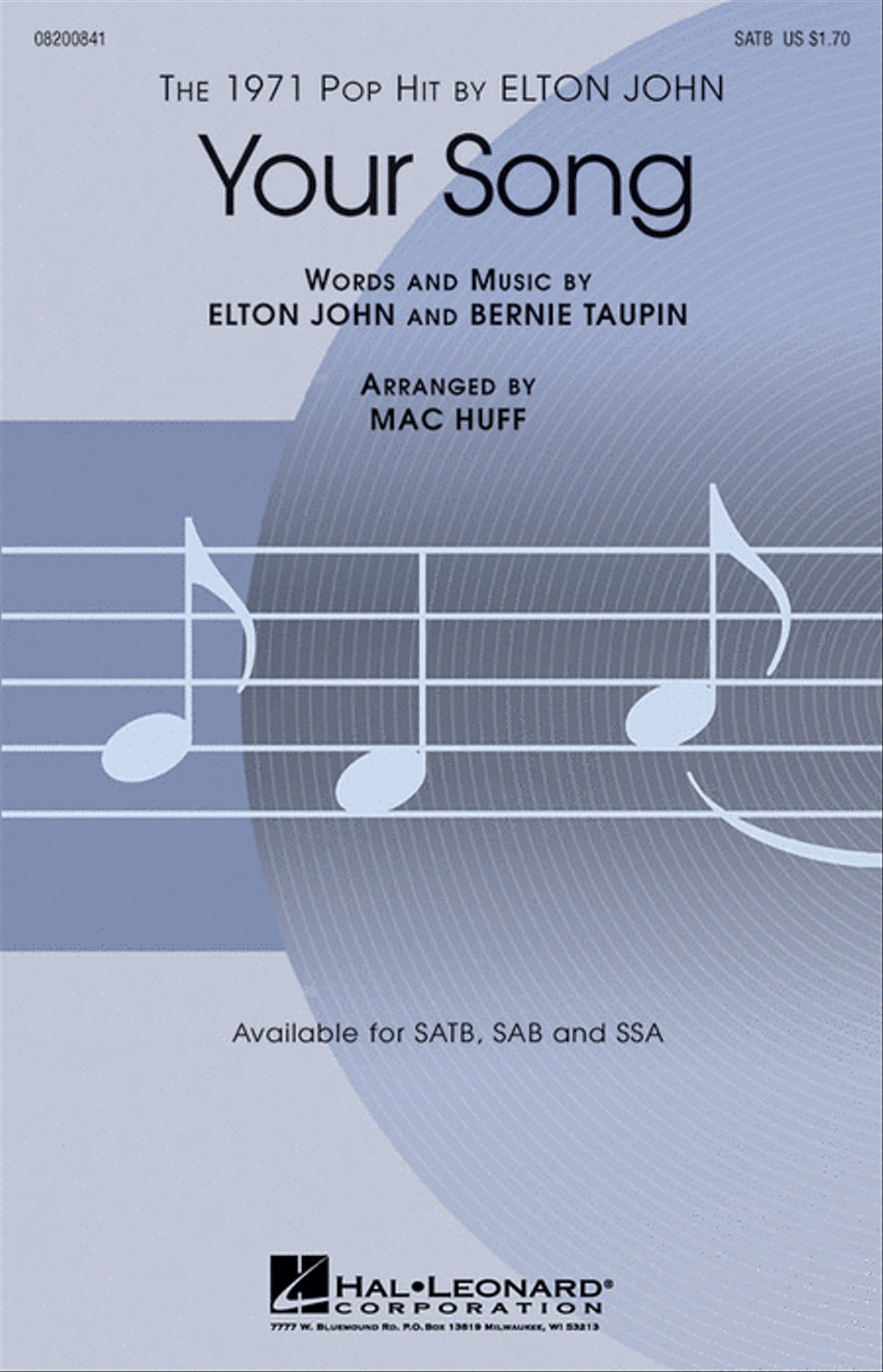 Your Song Your Song 4-Part scores gallery preview page 1