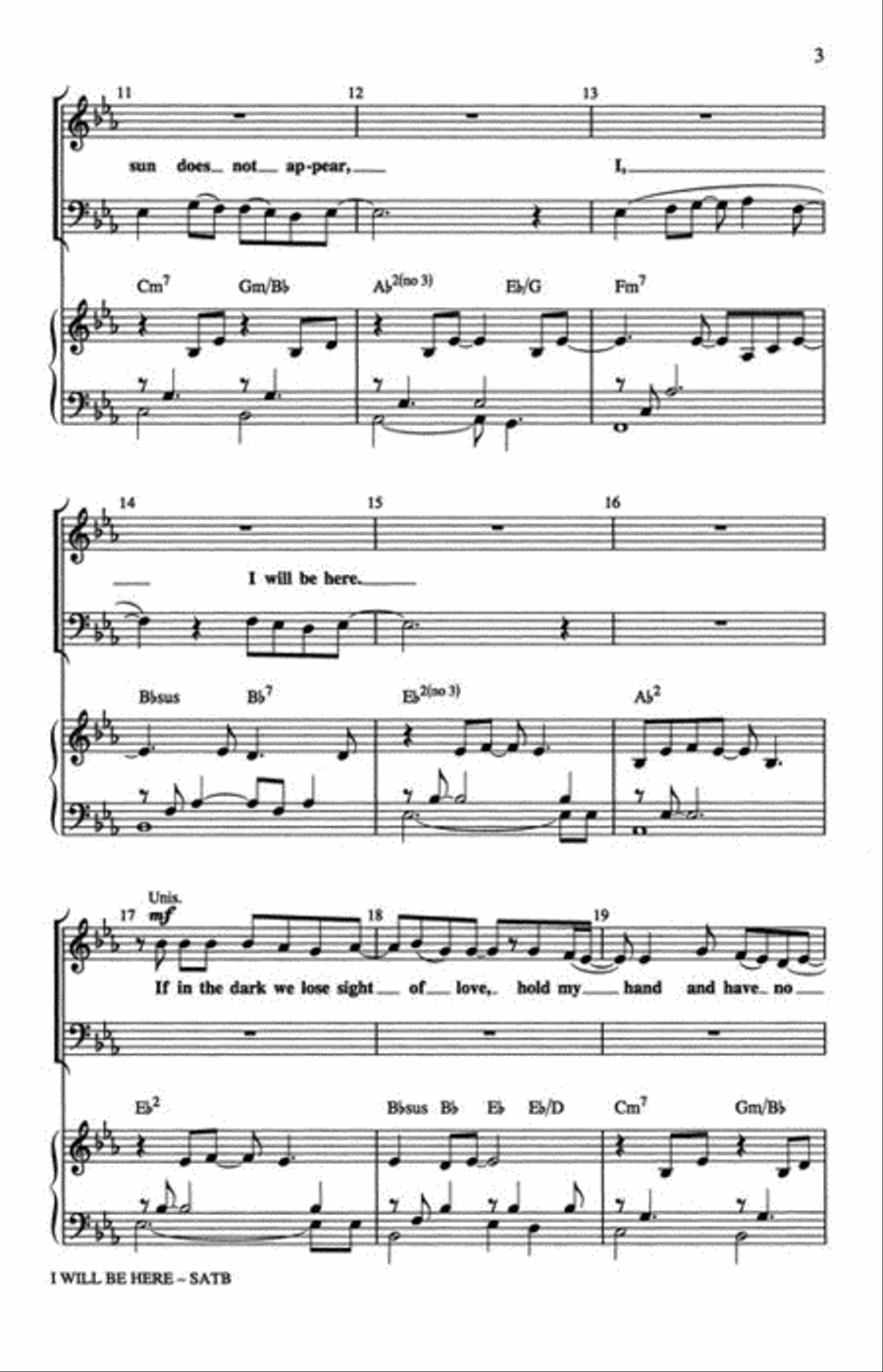I Will Be Here I Will Be Here 4-Part scores gallery preview page 4