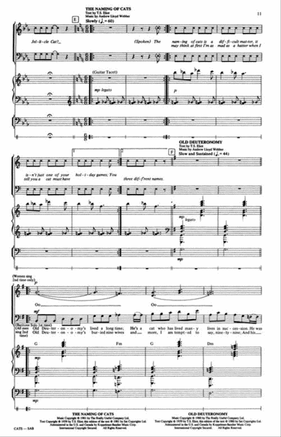 Cats (Medley) Cats (Medley) 3-Part scores gallery preview page 5