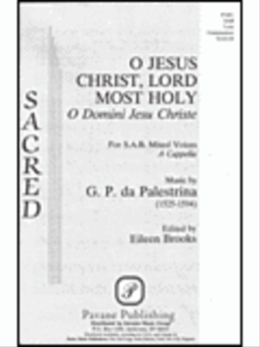 O Jesus Christ, Lord Most Holy 3-Part scores gallery preview page 1
