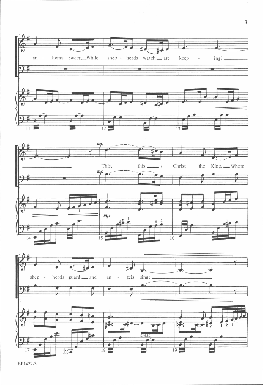 What Child Is This? - Helvey 4-Part scores gallery preview page 3