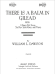 There is a Balm in Gilead