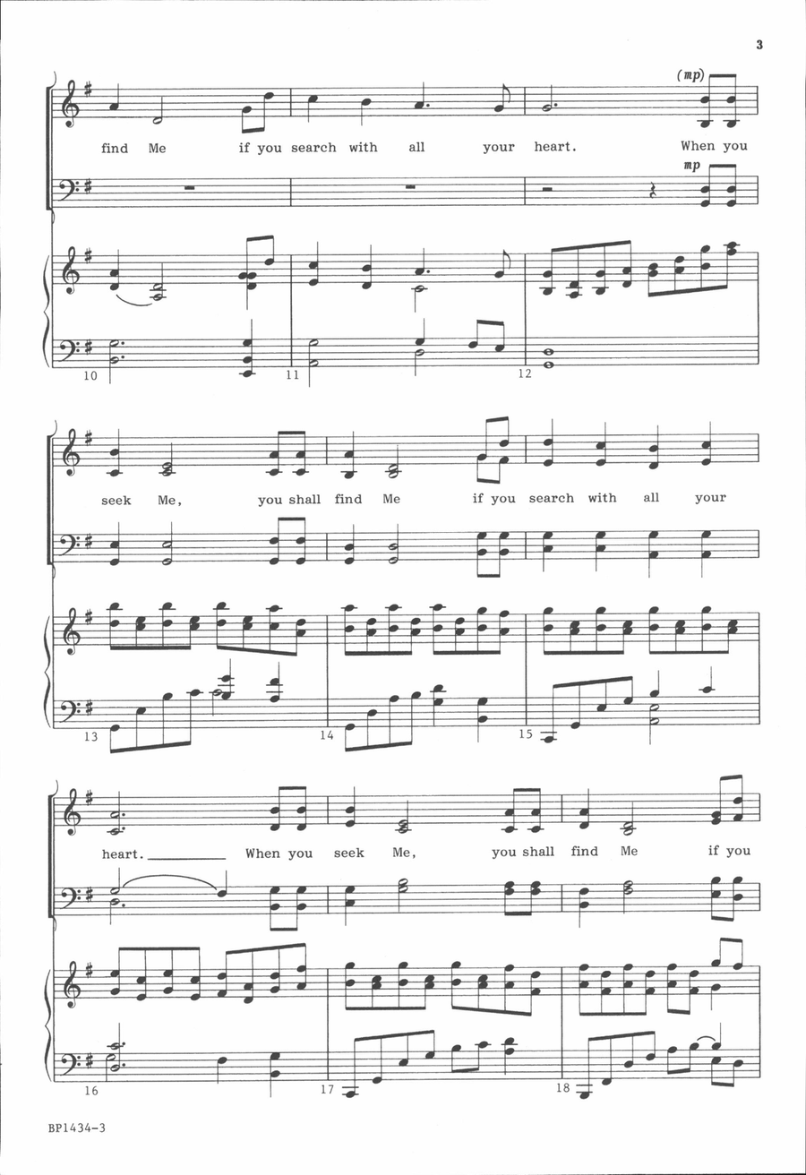 If You Search with All Your Heart - Courtney 4-Part scores gallery preview page 3