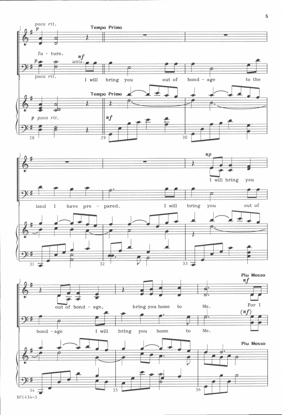 If You Search with All Your Heart - Courtney 4-Part scores gallery preview page 5