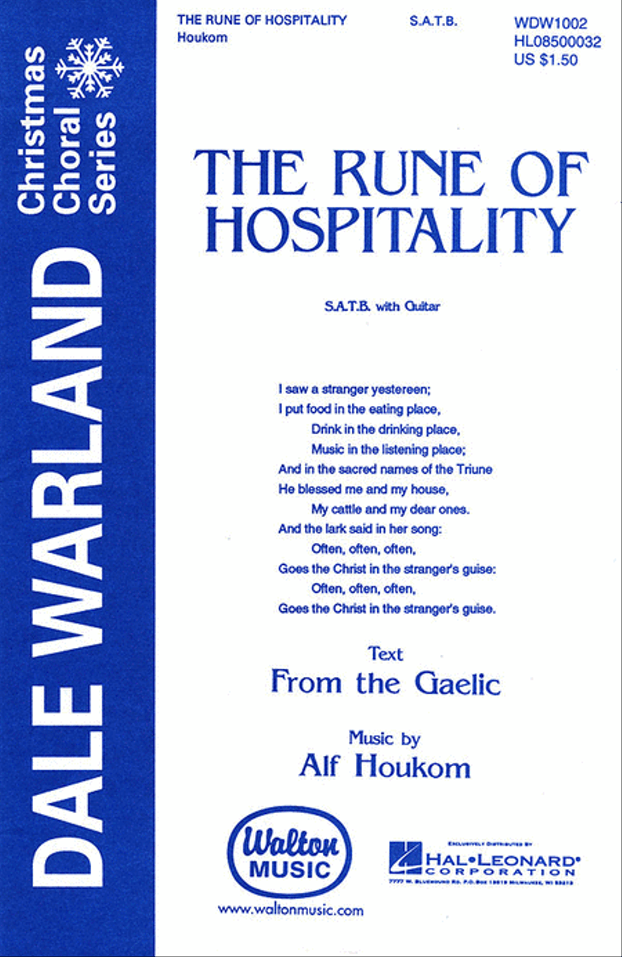The Rune Of Hospitality (Vocal Score) Divisi scores gallery preview page 1
