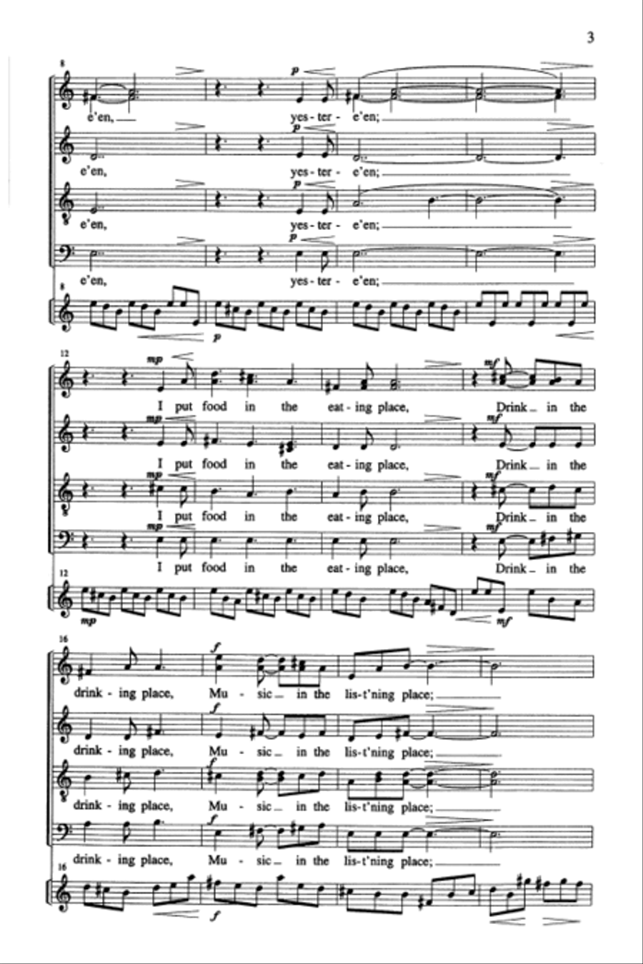 The Rune Of Hospitality (Vocal Score) Divisi scores gallery preview page 3