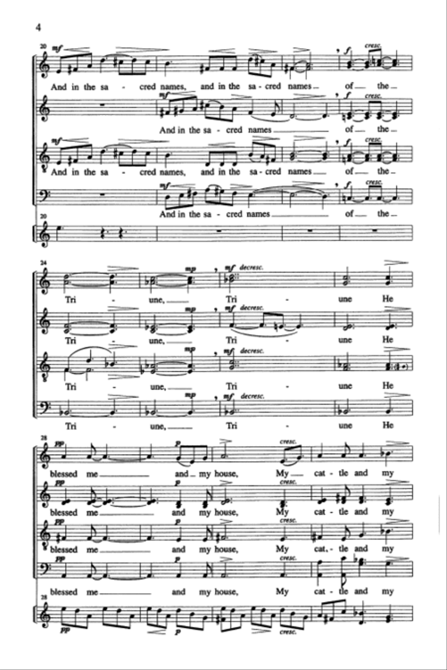 The Rune Of Hospitality (Vocal Score) Divisi scores gallery preview page 4