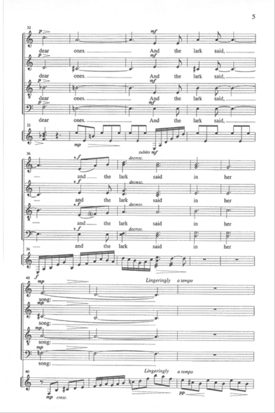 The Rune Of Hospitality (Vocal Score) Divisi scores gallery preview page 5