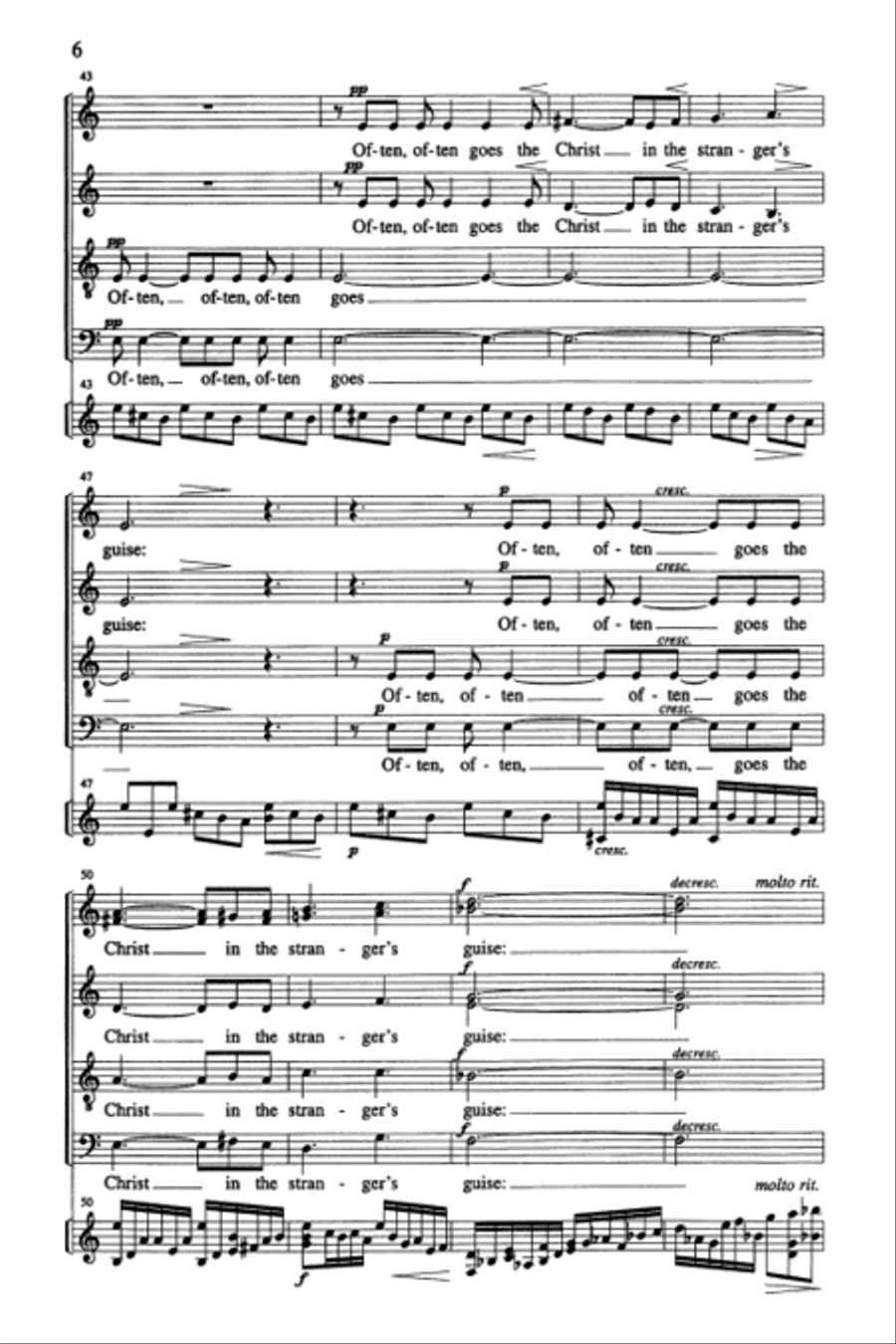 The Rune Of Hospitality (Vocal Score) Divisi scores gallery preview page 6