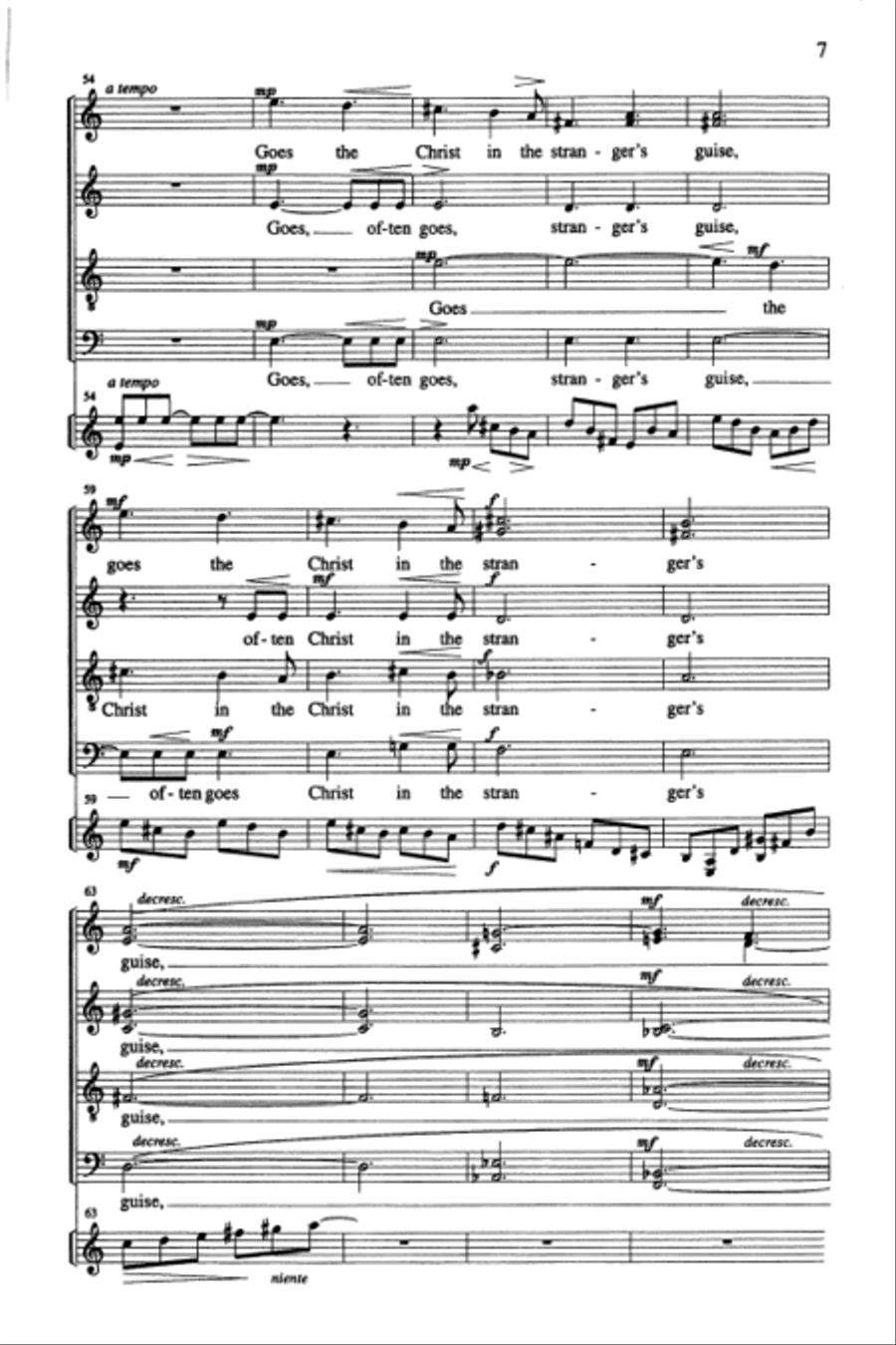 The Rune Of Hospitality (Vocal Score) Divisi scores gallery preview page 7