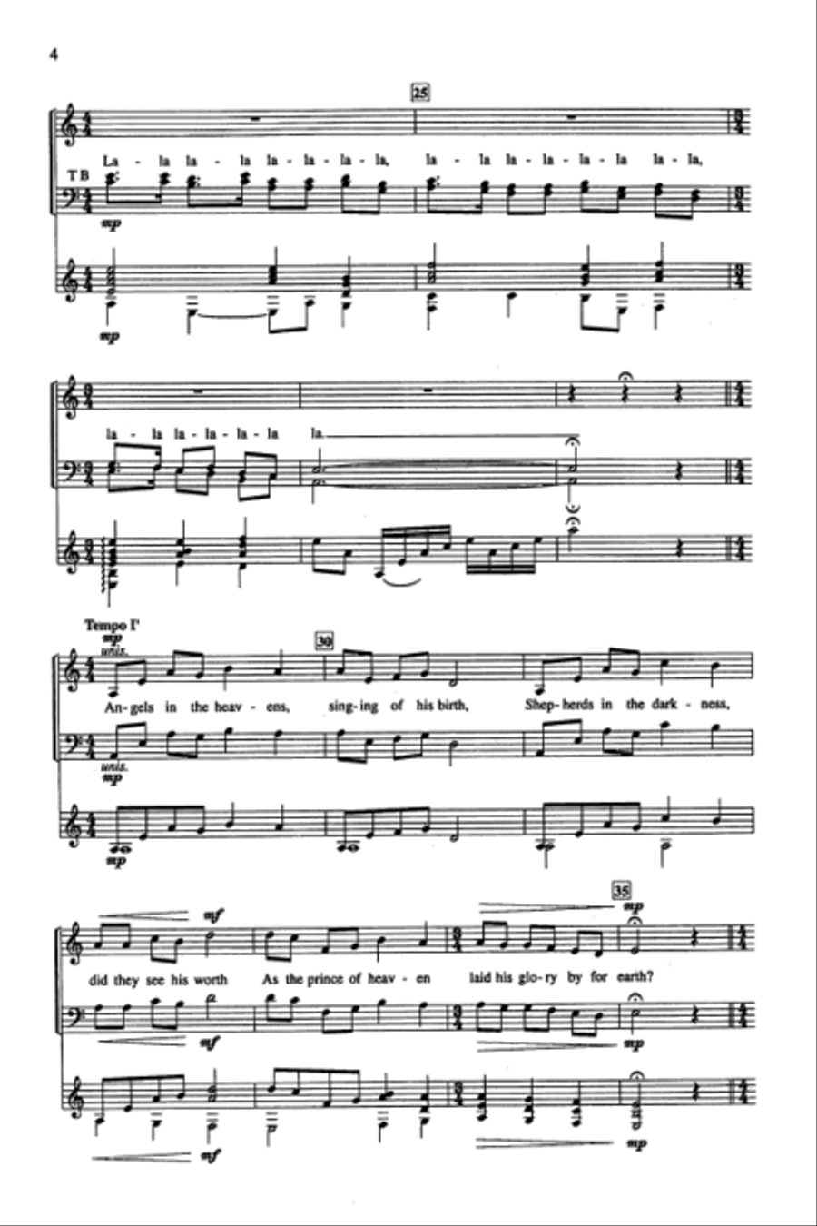 O Be Joyful O Be Joyful 4-Part scores gallery preview page 3