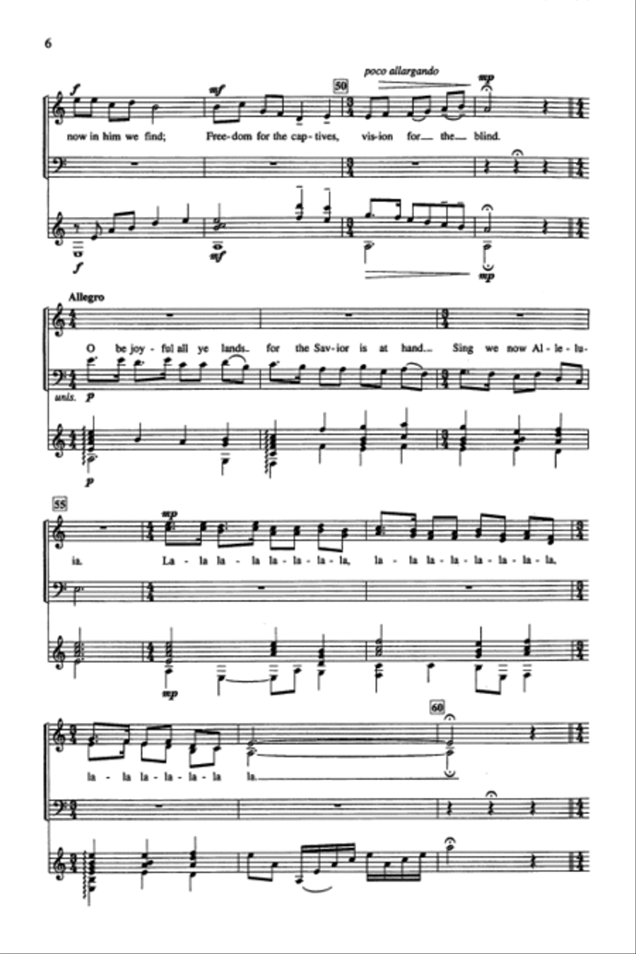 O Be Joyful O Be Joyful 4-Part scores gallery preview page 5