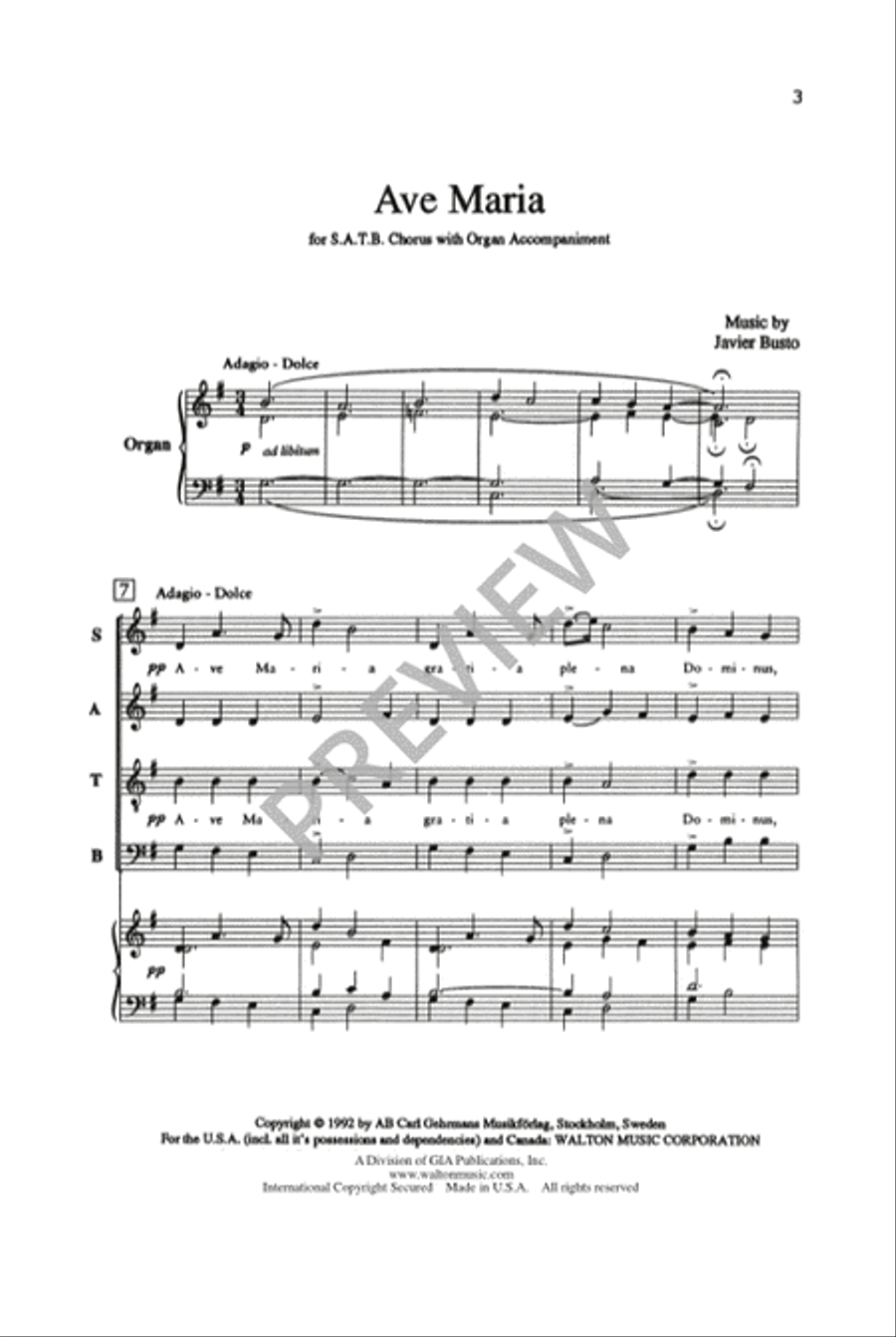Ave Maria - SATB Ave Maria - SATB 4-Part scores gallery preview page 2