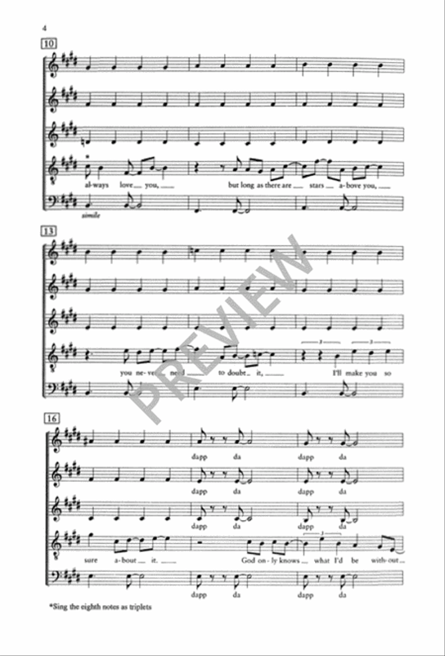 God Only Knows God Only Knows Choir scores gallery preview page 5