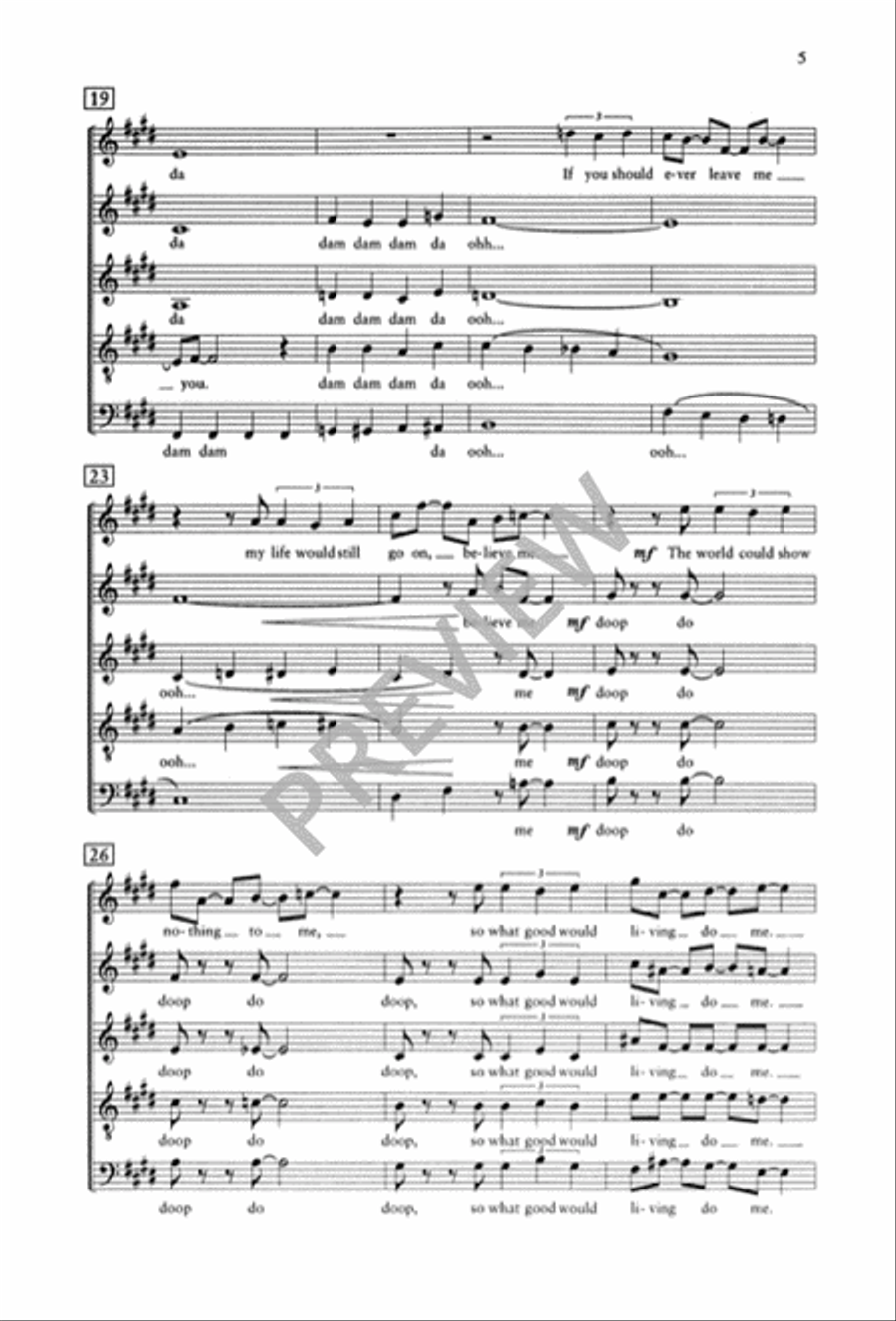 God Only Knows God Only Knows Choir scores gallery preview page 6