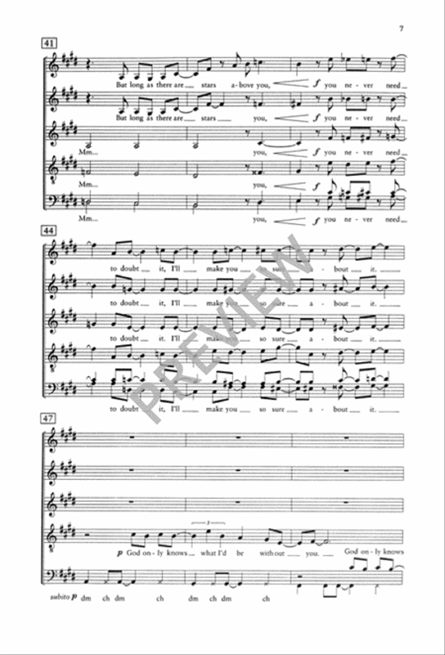 God Only Knows God Only Knows Choir scores gallery preview page 8