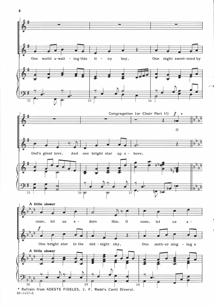One Bright Star One Bright Star Unison Choir scores gallery preview page 5