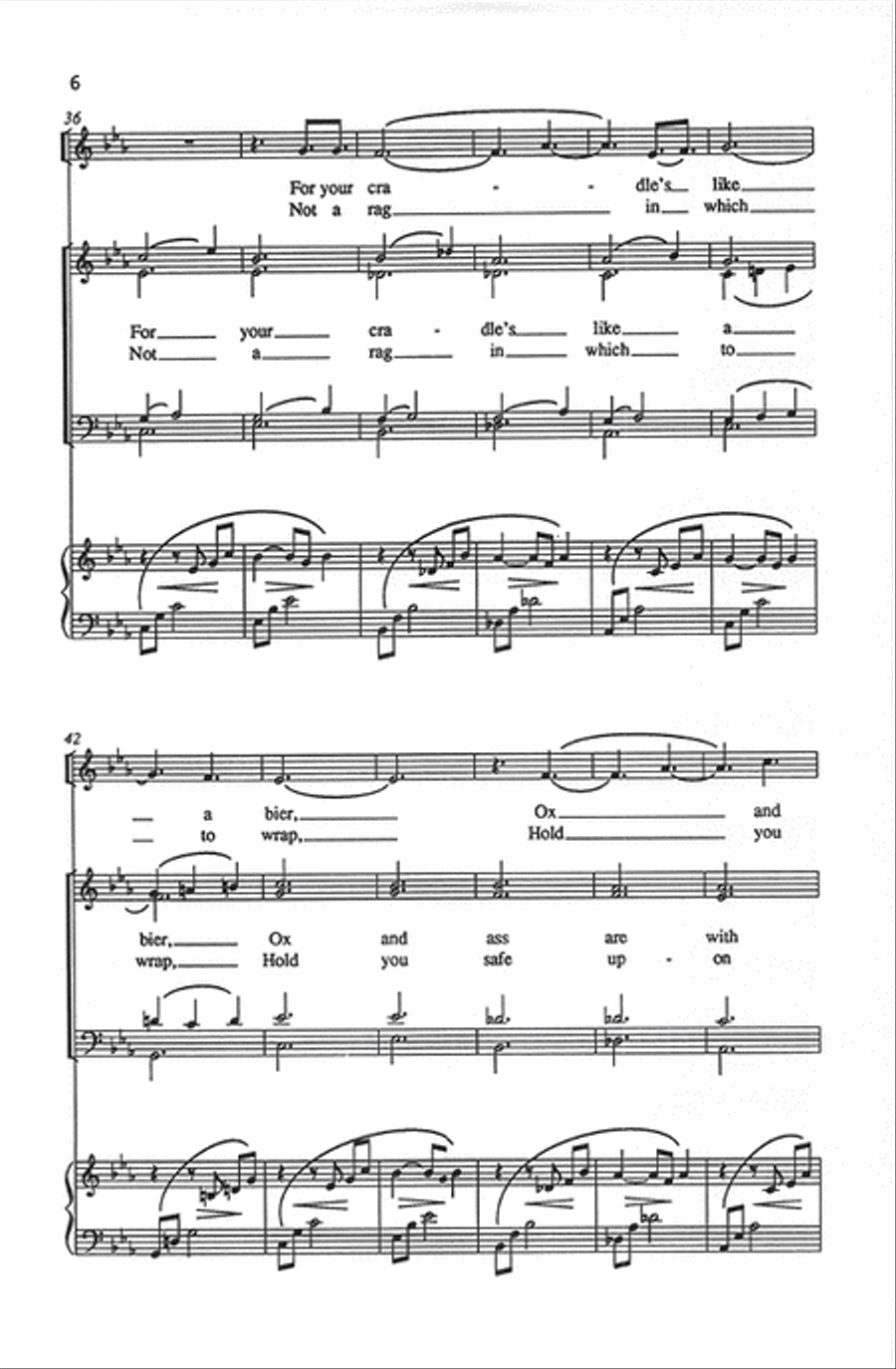 Jesu, Son Most Sweet and Dear 4-Part scores gallery preview page 5