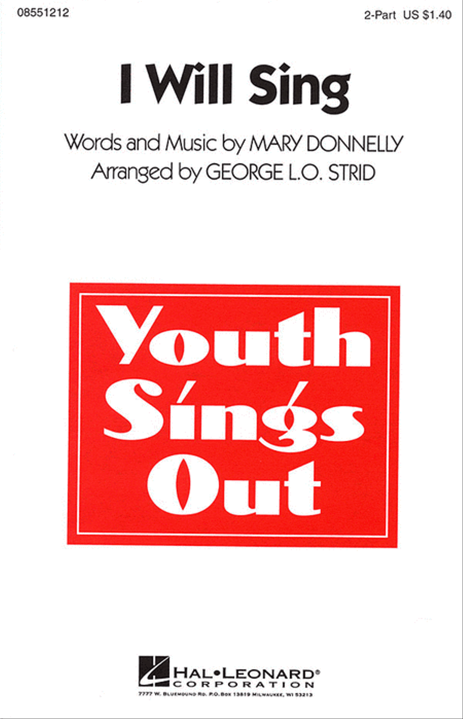 I Will Sing I Will Sing 2-Part scores gallery preview page 1