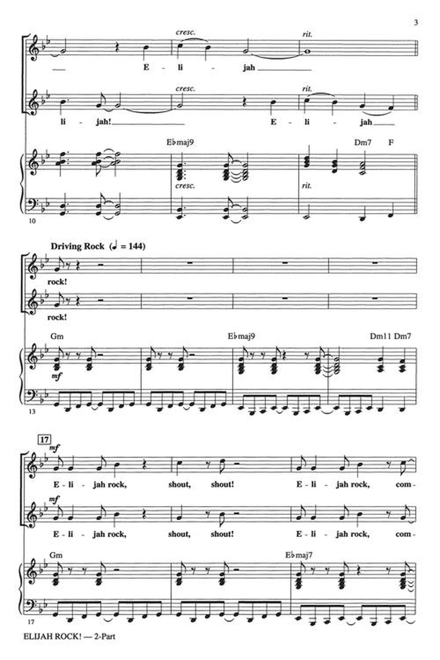 Elijah Rock! Elijah Rock! 2-Part scores gallery preview page 4