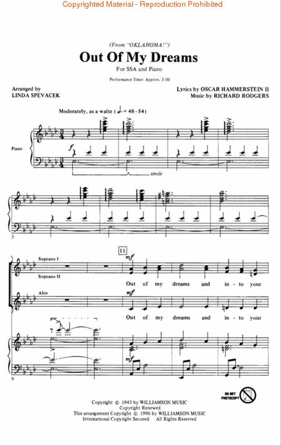 Out of My Dreams Out of My Dreams SSA scores gallery preview page 2