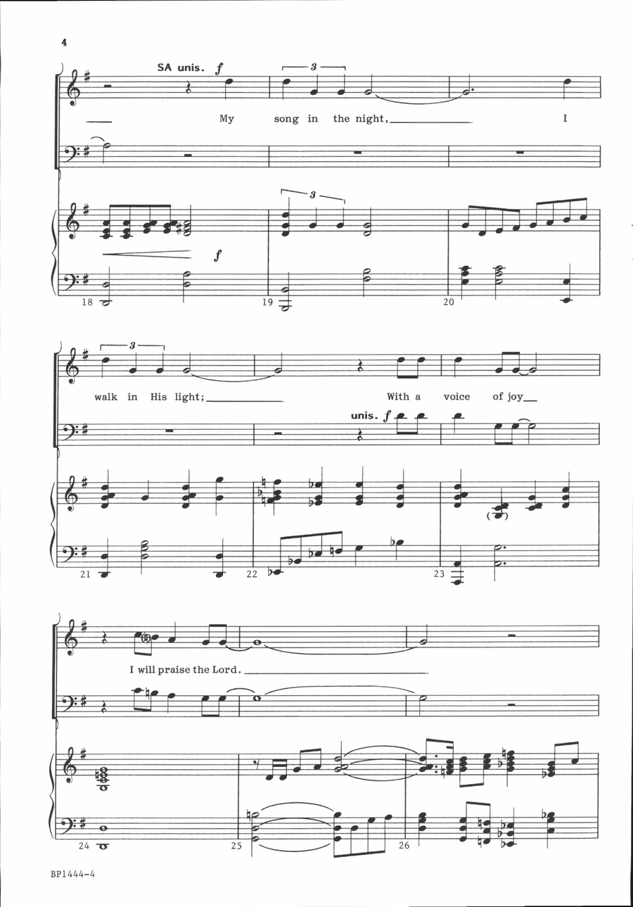With a Voice of Joy With a Voice of Joy 4-Part scores gallery preview page 4