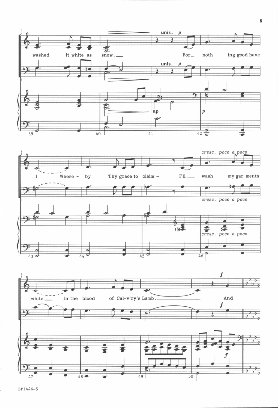 Jesus Paid It All - Helvey 4-Part scores gallery preview page 5