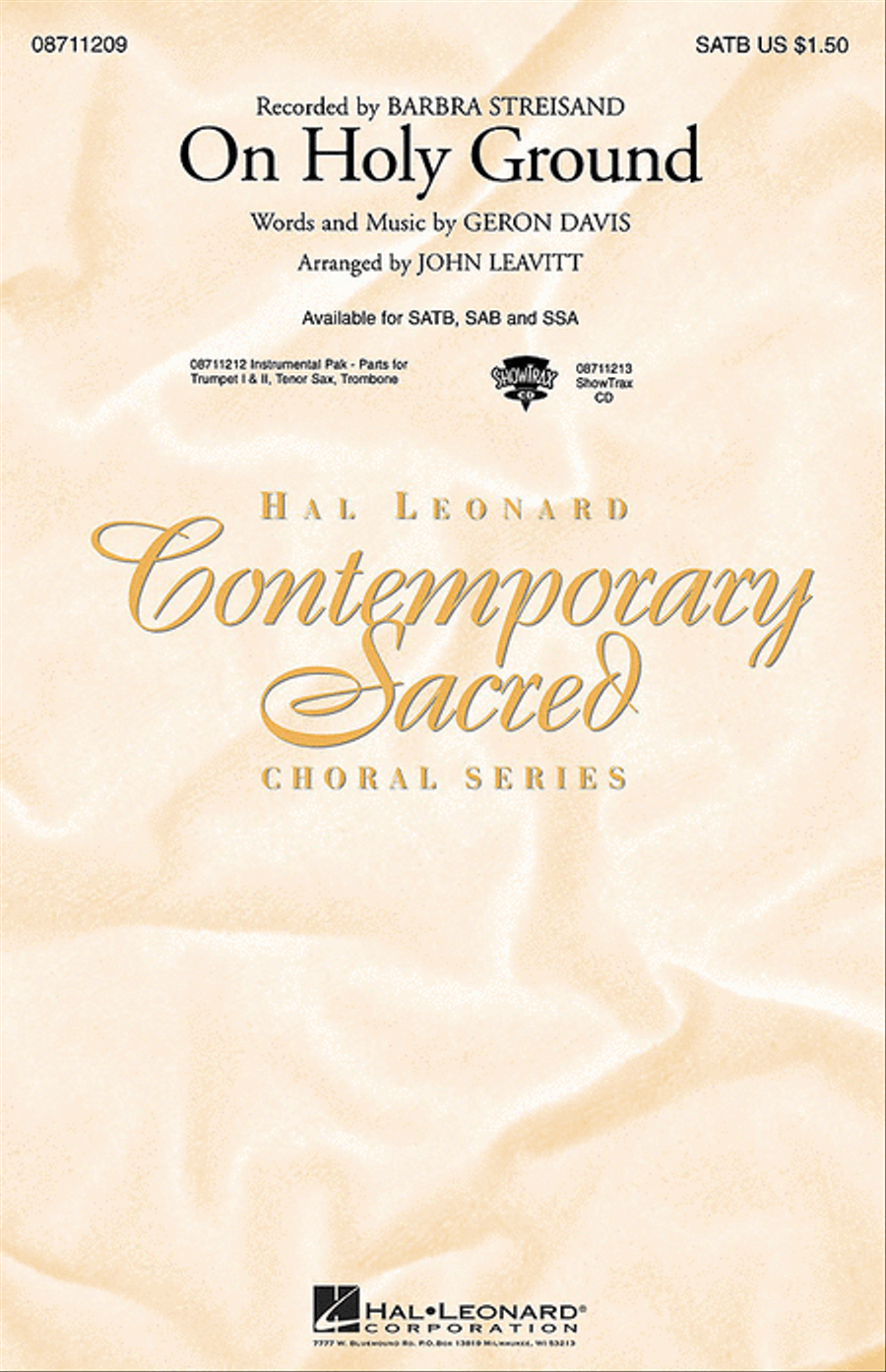 On Holy Ground On Holy Ground 4-Part scores gallery preview page 1