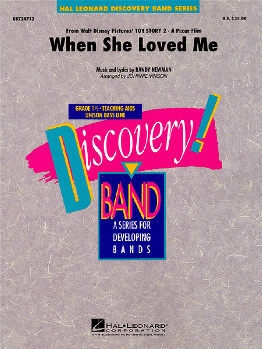 When She Loved Me (from Toy Story 2) Concert Band scores gallery preview page 1